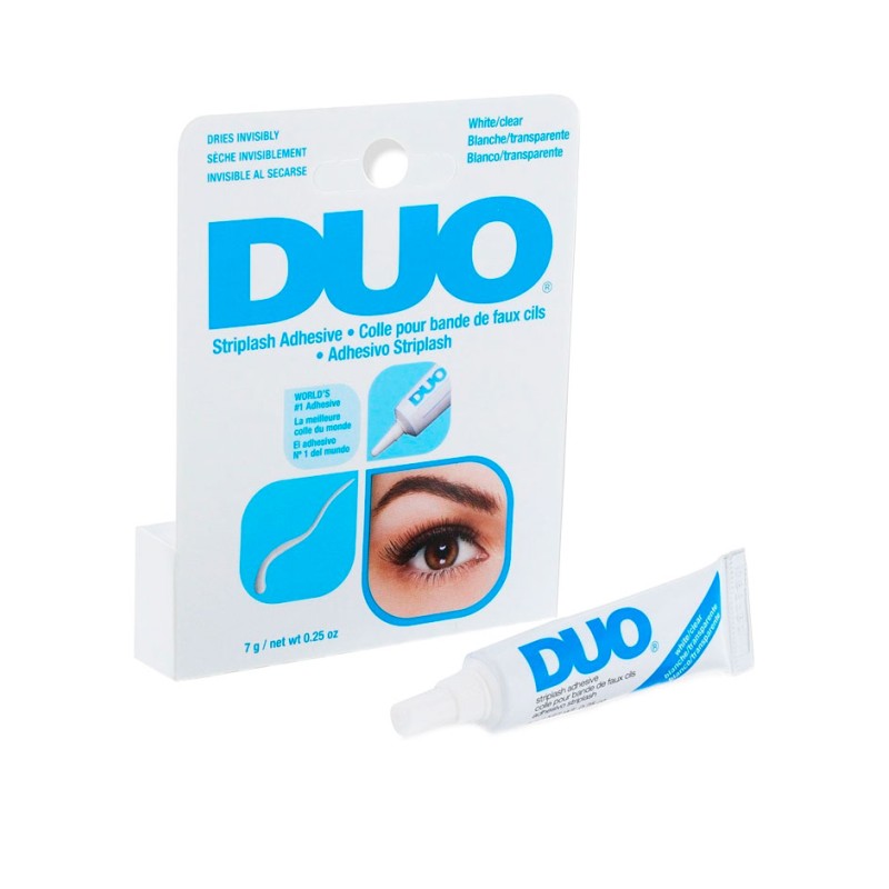 DUO PEGAMENTO PARA PESTAÑAS “BLANCO/TRANSPARENTE” 7g