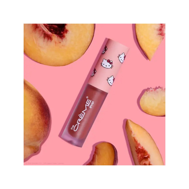 THE CREME X HELLO KITTY KAWAII KISS LIP OIL PEACH FLAVORED