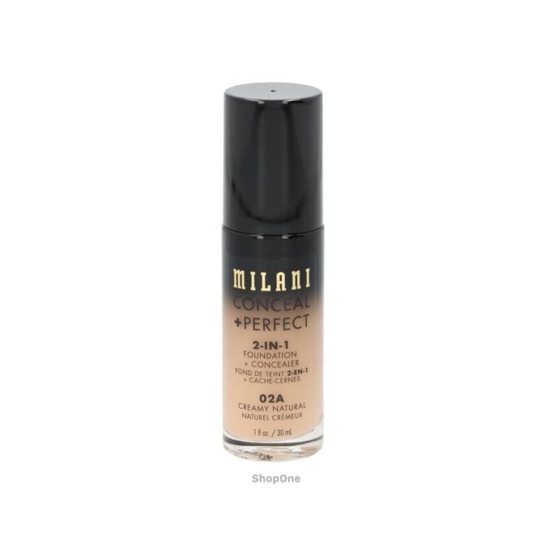 Milani Conceal + Perfect Foundation #02a Creamy Natural