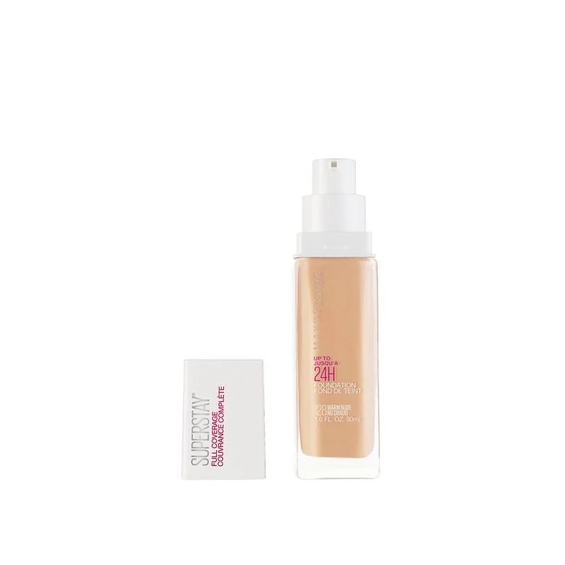 MAYBELLINE SUPERSTAY FULL COVERAGE TONO WARM NUDE 128