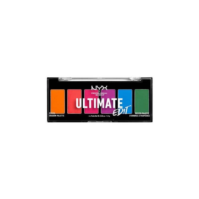Nyx Ultimate Edit Petite Shadow Palette Brights 6 Tonos