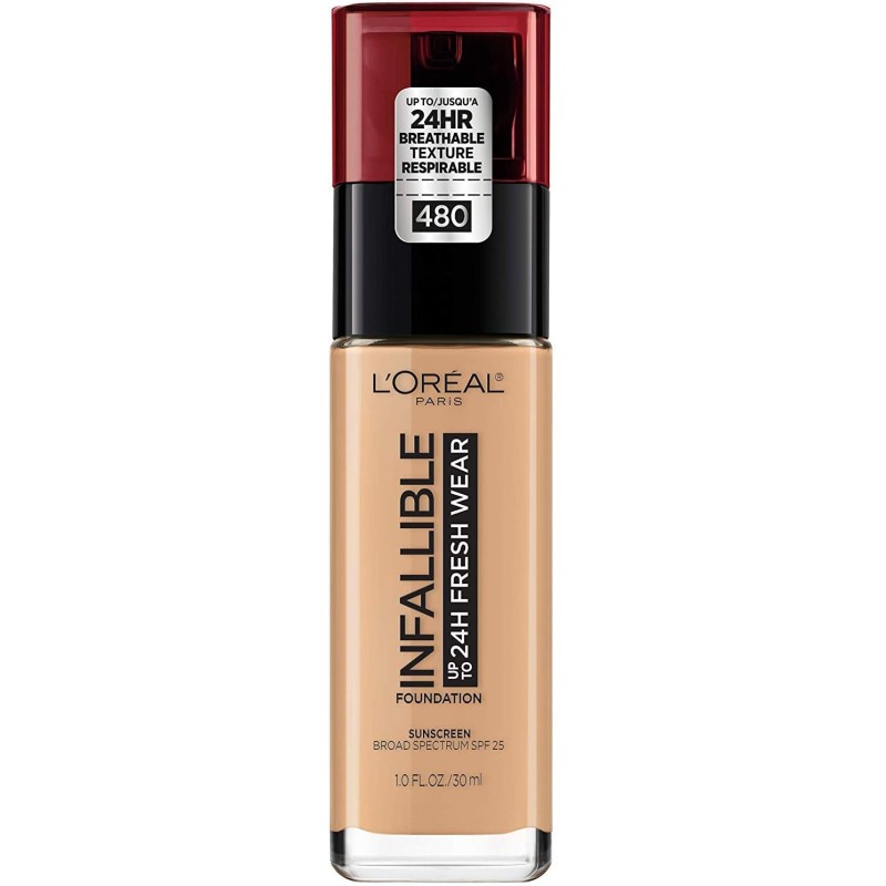 LOREAL INFALLIBLE 24H FRESH WEAR SPF 25 FOUNDATION #480 30ml